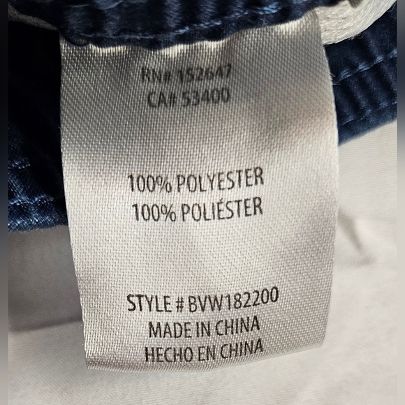 Valor Boys White And Blue Striped Board Shorts With Elastic Waist Size Small - Picture 7 of 13